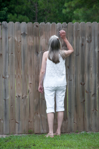 Neighbor Looking Through Privacy Fence